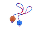 Rubber ball with rope