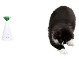 Jouet laser rotatif pour chat blanc  O10cm  sans pile