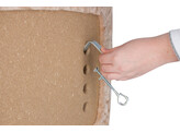 Ligbed v. de vensterbank 55x35cm beige variab. instelb.