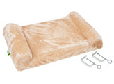 Ligbed v. de vensterbank 55x35cm beige variab. instelb.
