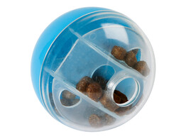 Balle snack pour chat plastique bleu  O5cm