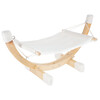 Hangmat SIESTA  wit met houten onderstel  73x36x34cm