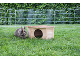 Maison d angle pour rongeur Nature  25X25X17cm