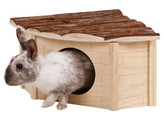 Maison d angle pour rongeur Nature  25X25X17cm