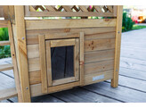 Maisonnette pour chat Lodge marron/vert  77X50X73cm