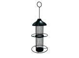 Distributeur de graines exterieur  O 15 x 30 cm noir