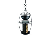 Feed dispenser with plant pot  O 21 5 x 49 cm  2 x appr. 800 ml black