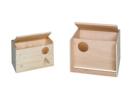 Budgie nesting box spruce  24 x 14 5 x 14 5 cm