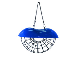 Anneau porte boules de graisse avec toit  24 x 8 x 15 cm bleu-noir