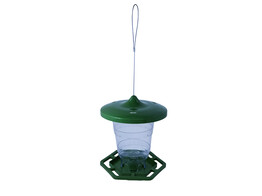 Mangeoire oiseau pliable  O 18 x 21 cm / 11 cm vert