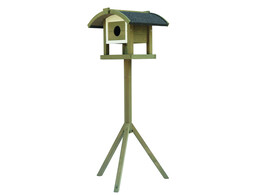 Maison pour oiseaux  IDA   60 x 60 x 140 cm gris marron-blanc
