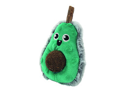 Plush avocado with matatabi stick and catnip ball