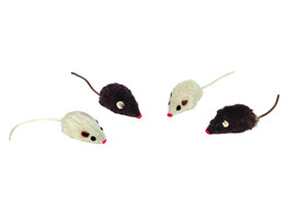 Plush mouse with rattle