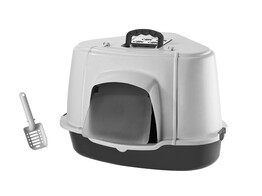 Bac a litiere d angle avec couvercle speciale