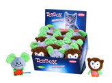 Plush mouse and owl with catnip