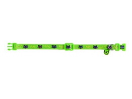 Cat Collar  Happy Cat Green 