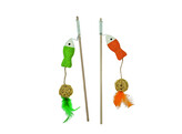 Rod with fish and ball sisal