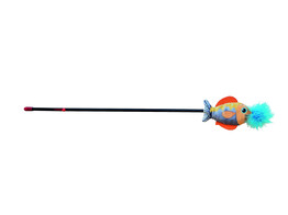 Plumeau avec poisson en peluche  avec herbe a chat