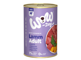 WOW DOG NAT ADULT Lam 400g x 6