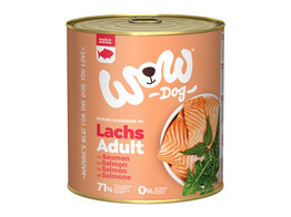 WOW DOG WET  ADULT Salmon 800g x 6