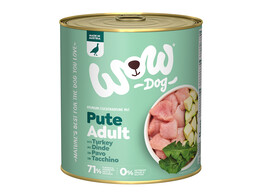 WOW DOG WET  ADULT Dinde 800g x 6