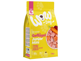 WOW DOG DRY FOOD Minis JUNIOR Poultry 1kg x 8