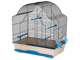Cage pour oiseaux Daisy beige/bleu  56X36 5X62cm