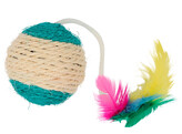 Balle Sisal pour chat coloris assortis  O6cm
