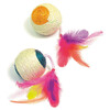 Balle Sisal pour chat coloris assortis  O6cm