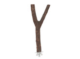 Y-zitstok 20 cm  natuurhout  1-zijdig