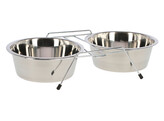 Houder voor 2 bakjes incl. 2 x bakje van 900 ml