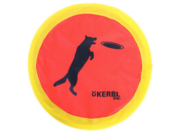 Nylon frisbee 24 cm neonkleur