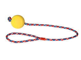 Schuimrubberbal aan touw  60cm