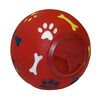 Snackbal v. honden o11cm  rood