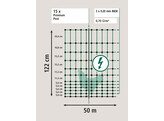 Filet vol. Premium  vert  50 m 122 cm simple pointe electrif.