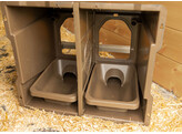 Nichoir en auge pr pondoir dbl en plastique recycle