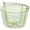 Egg Basket in metal green  O 21 cm x 15.5 cm