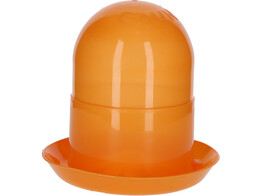 Kunststof voederautom. oranje 2 kg voor kuikens