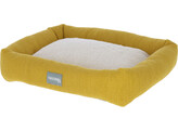 Corbeille pour petits animaux jaune/blanc  36x32x7 cm